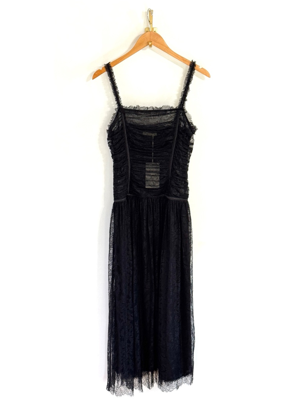 NWT Ulla Johnson Midi Lace Sleeveless Florelle Black Dress - Picture 2 of 7